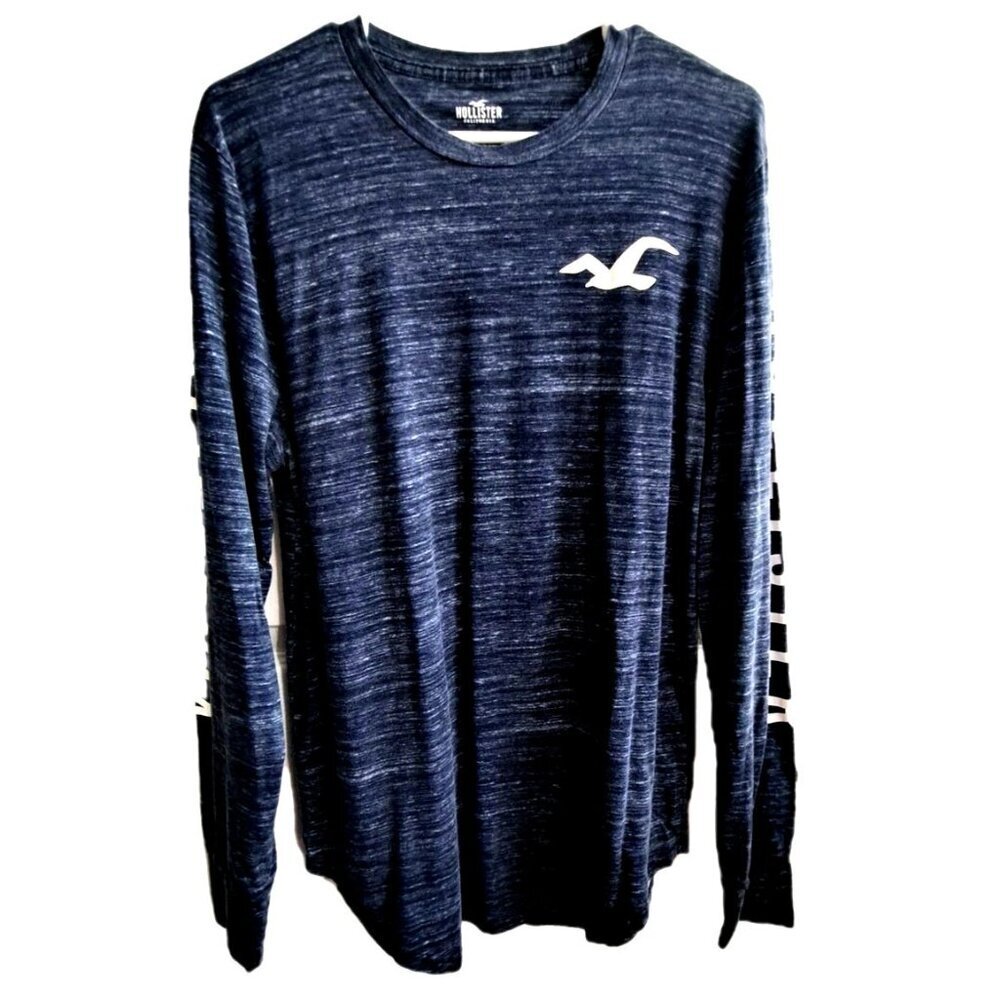 Hollister California L Men's Long Sleeve Blue Shirt No Fabric/Care Tag